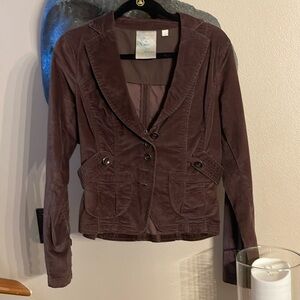 Fitted Velvet Blazer